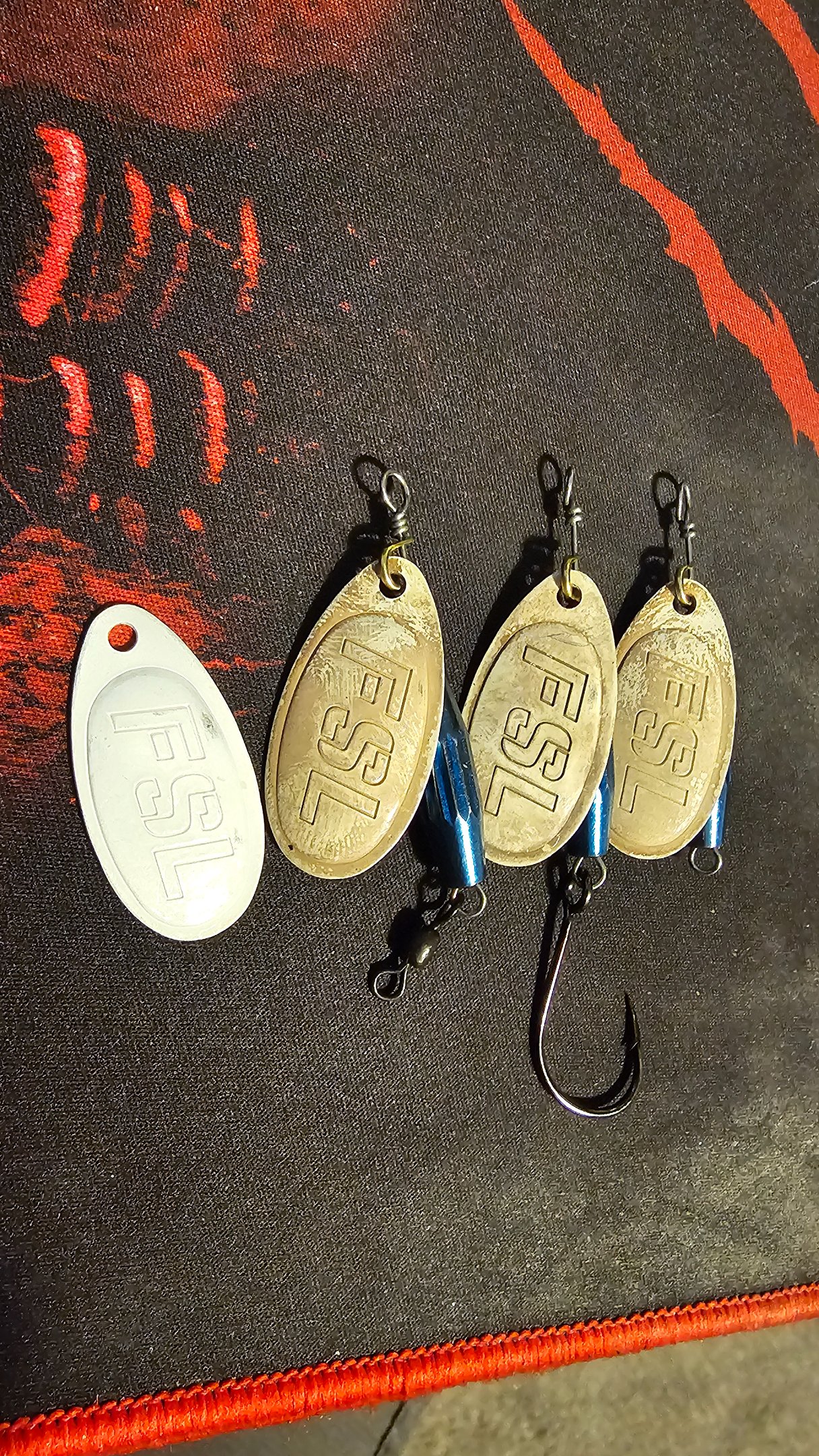 First strike lures... bad blade finish