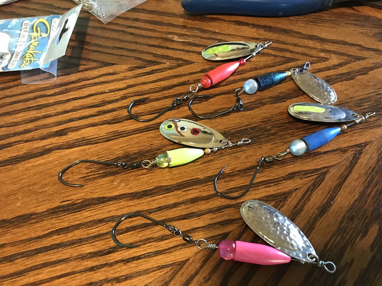 Fishing Spinner Baits Making Kit DIY Fishing Spoon Lures Spinner Blade  Clevis Treble Hooks Spoon Fishing Beads Starter Kit Fishing Tackle Kit