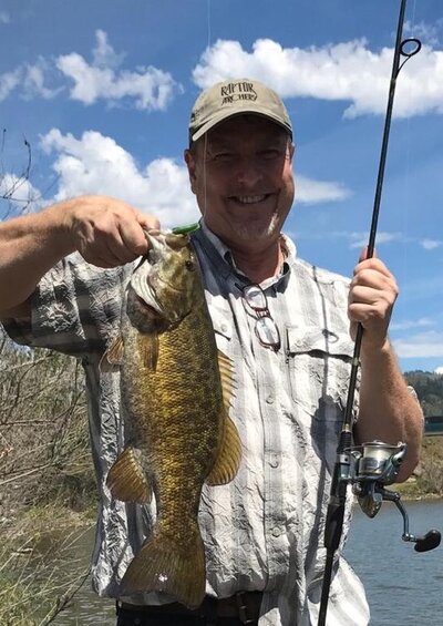 Columbia River bank fishing for bass