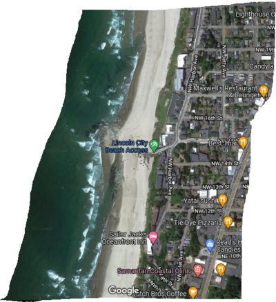 Shore fishing in Lincoln City