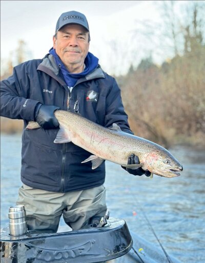 Mike Roberson with a Clackamas River hatchery winter steelhead from this week.jpg
